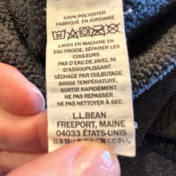 LL Bean Mens Medium Regular Gray Full Zip Jacket - Picture 4 of 6